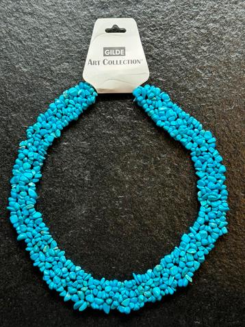 Prachtige magnesiet ketting - halsketting - nieuw Turquoise beschikbaar voor biedingen