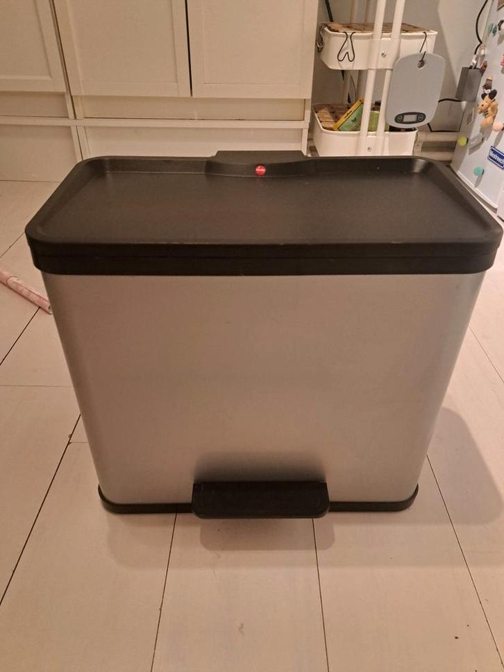HAILO Öko Trio Plus L Prullenbak - 27L, Huis en Inrichting, Woonaccessoires | Prullenbakken, Gebruikt, Metaal, 50 tot 75 cm, 20 tot 30 liter