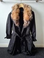 Rosenberg & Lenhart zwarte jas met bontkraag, Kleding | Dames, Jassen | Winter, Zwart, Maat 42/44 (L), Gedragen, Rosenberg & Lenhart