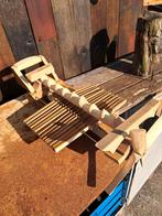 Ambachtelijke houten windmolen, Tuin en Terras, Windwijzers en Windmolens, Ophalen, Zo goed als nieuw