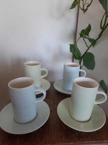 Salt & pepper espressokopjes 4x groen blauw s&p beschikbaar voor biedingen
