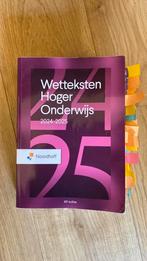 Wetteksten Hoger Onderwijs 2024-2025, Redactieraad, Sociale wetenschap, Ophalen of Verzenden, Zo goed als nieuw
