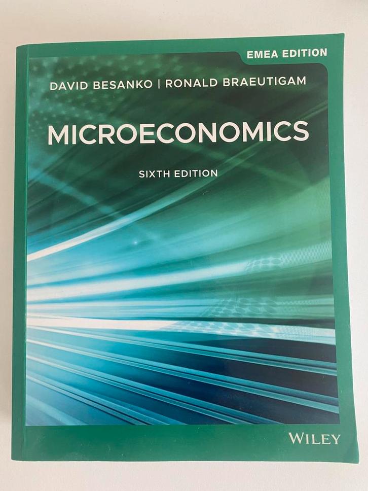 Microeconomics - Besanko en Braeutigam sixth edition, Boeken, Schoolboeken, Zo goed als nieuw, Economie, Overige niveaus, Ophalen of Verzenden