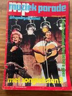 Muziek Parade 167 februari 1971 met Bee Gees grote poster, Ophalen of Verzenden, 1960 tot 1980, Tijdschrift