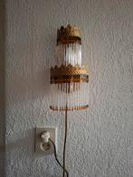 Opaline Staafjes Wandlamp, Ophalen, Gebruikt, Glas, Vintage