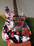 Ex Squier Strat Elektrische Gitaar EMG-81 Brug, Fender, Gebruikt, Met versterker, Ophalen of Verzenden