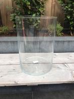 Glazen vaas / 35cm hoog 25cm doorsnede, Gebruikt, Overige kleuren, Ophalen of Verzenden, Glas