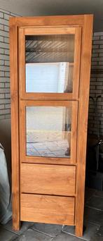 Teakhouten Vitrinekast, Ophalen, Zo goed als nieuw, 25 tot 50 cm, 50 tot 100 cm