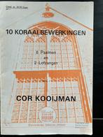 Klavarskribo koraalbewerkingen 1 Kooijman orgel bladmuziek, Ophalen of Verzenden, Zo goed als nieuw