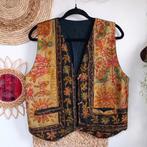 Vintage India geborduurd gilet waistcoat romy Boomsma hippie, Kleding | Dames, Bodywarmers, Maat 38/40 (M), Vintage, Ophalen of Verzenden