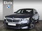 BMW 5 Serie Sedan 530e M Sportpakket / 20 inch / Glazen pano, Te koop, 750 kg, Zwart, 4 cilinders