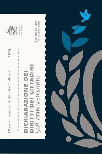 2 euro San Marino “50th Anniversary of Declaration‘’ BU 2024