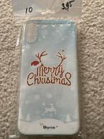 iPhone X kerst telefoonhoesje rendier gewei kerstmuts Nieuw, Ophalen of Verzenden, Nieuw