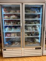 Goed werket vitrine vriezkast twee deurs., Ophalen of Verzenden, Zo goed als nieuw, Vrijstaand, Minder dan 60 cm