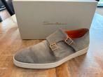 Santoni Double Buckle Blue, Kleding | Heren, Schoenen, Ophalen of Verzenden, Zo goed als nieuw, Blauw, Gespschoenen