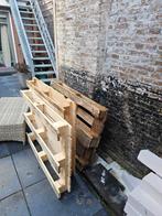 Gratis af te halen: 3 houten pallets, Ophalen, Gebruikt, 50 mm of meer, Pallet