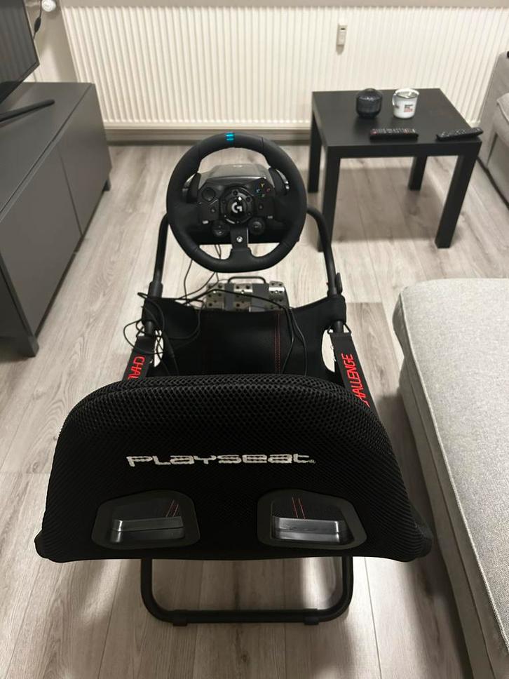 Playseat Challenge met Logitech G923 Racestuur, Spelcomputers en Games, Spelcomputers | Overige, Gebruikt, Ophalen