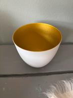 &Klevering waxinelichthouder wit/goud, Huis en Inrichting, Woonaccessoires | Kandelaars en Kaarsen, Overige materialen, Wit, Nieuw