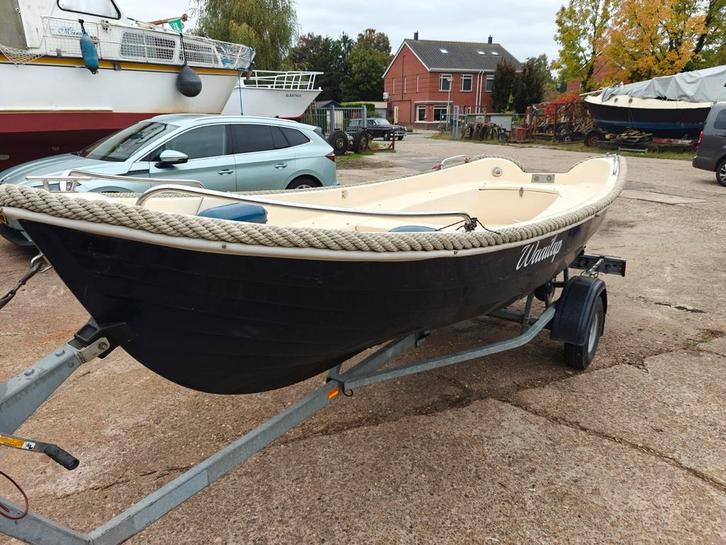 Corsica 430 sloep, Watersport en Boten, Sloepen, Zo goed als nieuw, 3 tot 6 meter, Geen motor, Diesel, Polyester, Ophalen of Verzenden