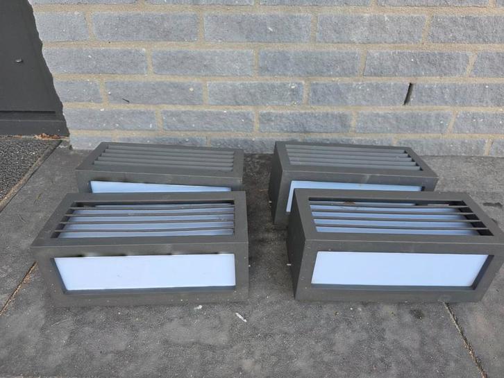 Karwei Shutter buitenverlichting gebruiksklaar, Tuin en Terras, Buitenverlichting, Gebruikt, Aluminium, Ophalen of Verzenden