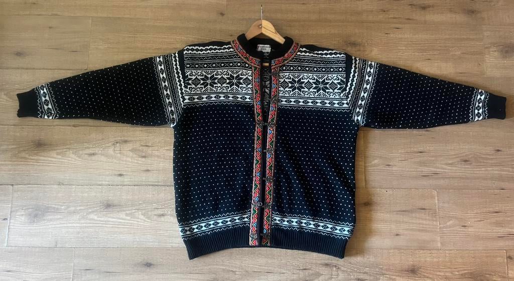 Vintage Noors wollen vest Norwegian Design M, Ophalen of Verzenden, Zo goed als nieuw, Overige maten