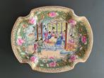 Chinees porselein famile rose bord schaal schotel 20x26,5cm, Antiek en Kunst, Ophalen of Verzenden