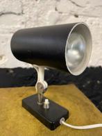 Vintage mid century lampje spot buisvormig zeart wit Deens, Ophalen of Verzenden, Gebruikt, Metaal, Vintage mid century Deens design verlichting