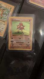 Shadowless hitmonchan base holo 7/102 pokemon kaart 1995, Ophalen of Verzenden, Zo goed als nieuw