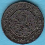 Nederland halve cent 1884 Willem III in munthouder, Ophalen of Verzenden, Koning Willem III, Overige waardes, Losse munt