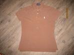 Ralph Lauren The Skinny Polo bruine polo maat L, Kleding | Dames, Tops, Bruin, Maat 42/44 (L), Ophalen of Verzenden, Korte mouw