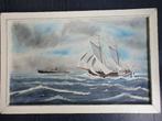 oud klassiek maritiem schilderij stijl Jan Veenstra, Antiek en Kunst, Ophalen of Verzenden