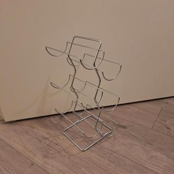 Vintage metalen/chromen wijn flessen houder wijn rek beschikbaar voor biedingen