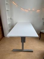 Verstelbaar wit bureau IKEA 180x80, In hoogte verstelbaar, Gebruikt, Ophalen, Bureau