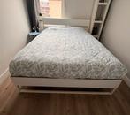 Tweepersoonsbed 160x200, Ophalen, Wit, Tweepersoons, Zo goed als nieuw