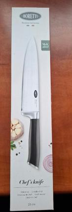 Borreti chef knife, Ophalen of Verzenden, Nieuw, Rvs of Chroom, Los bestek