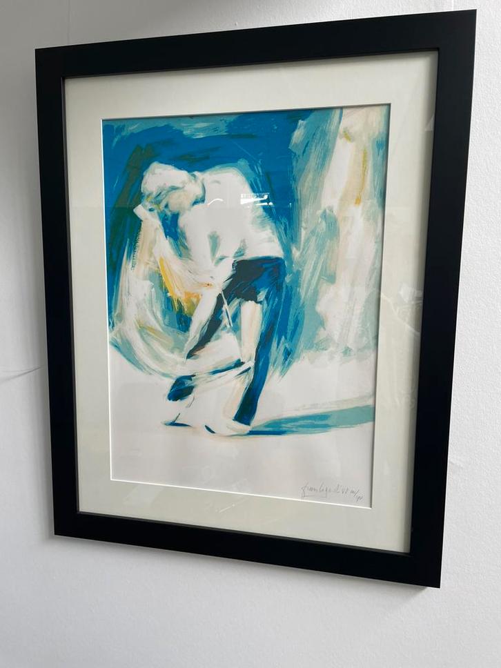 Prachtige  zeefdruk Frank Gude -Sportthema golf certificaat, Antiek en Kunst, Kunst | Litho's en Zeefdrukken, Ophalen
