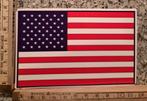 Vintage sticker Amerikaanse vlag rechthoekig (1), Ophalen of Verzenden, Zo goed als nieuw, Overige typen