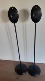 KEF HTS.2001 'eitjes', 2 stuks op staanders, Gebruikt, 60 tot 120 watt, Front, Rear of Stereo speakers, Ophalen