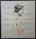 Tekening. Naakt. Staande vrouw. Gesigneerd. 1983., Ophalen of Verzenden