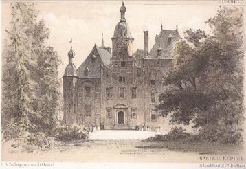 Hummelo Kasteel Keppel Litho  P.A. Schipperus ca. 1880 beschikbaar voor biedingen