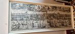 Schilderij oud Amsterdam ongeveer 1 meter lang, Huis en Inrichting, Ophalen, Zo goed als nieuw, Schilderij, 75 cm of meer