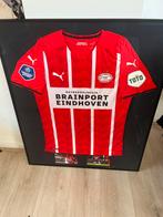 Madueke: ingelijst voetbalshirt met handtekening, Verzamelen, Sportartikelen en Voetbal, Ophalen, Zo goed als nieuw, PSV, Shirt