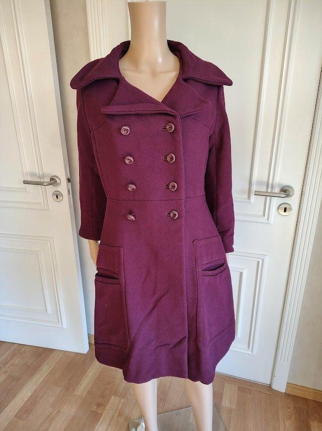 Dikke vintage winter mantel jas, Kleding | Dames, Jassen | Winter, Zo goed als nieuw, Maat 36 (S), Verzenden