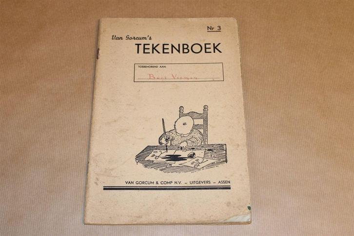 Van Gorcum's Tekenboek - Nr. 3 - ca 1930, Boeken, Prentenboeken en Plaatjesalbums, Gelezen, Ophalen of Verzenden