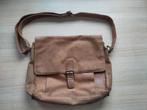 Burkley Vintage lederen schoudertas/schooltas, Ophalen of Verzenden, Gebruikt, Bruin