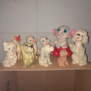  rubberen knijpspeelgoed dieren set beschikbaar voor biedingen