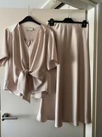 Neo Noir damesrok + bijpassende blouse zo goed als nieuw!, Kleding | Dames, Maat 38/40 (M), Beige, Ophalen of Verzenden, Zo goed als nieuw
