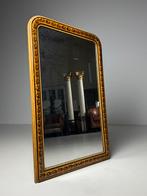 Franse spiegel antiek 19e eeuw, Ophalen, Rechthoekig, Minder dan 50 cm