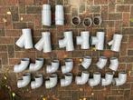 Pvc hulpstukken en buis, totaal 87 stuks, Doe-het-zelf en Verbouw, Buizen en Afvoer, Ophalen, Pvc, Zo goed als nieuw, Minder dan 2 meter