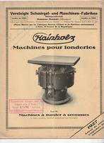 Catalogus Hainzholz 1927 machines pour fonderies / gieterij, Verzenden, Gelezen, Catalogus